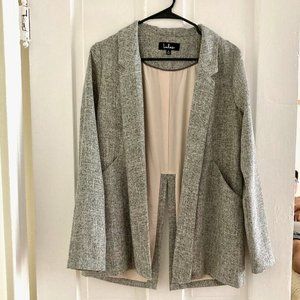 Lulu's Gray Lightweight Blazer Jacket